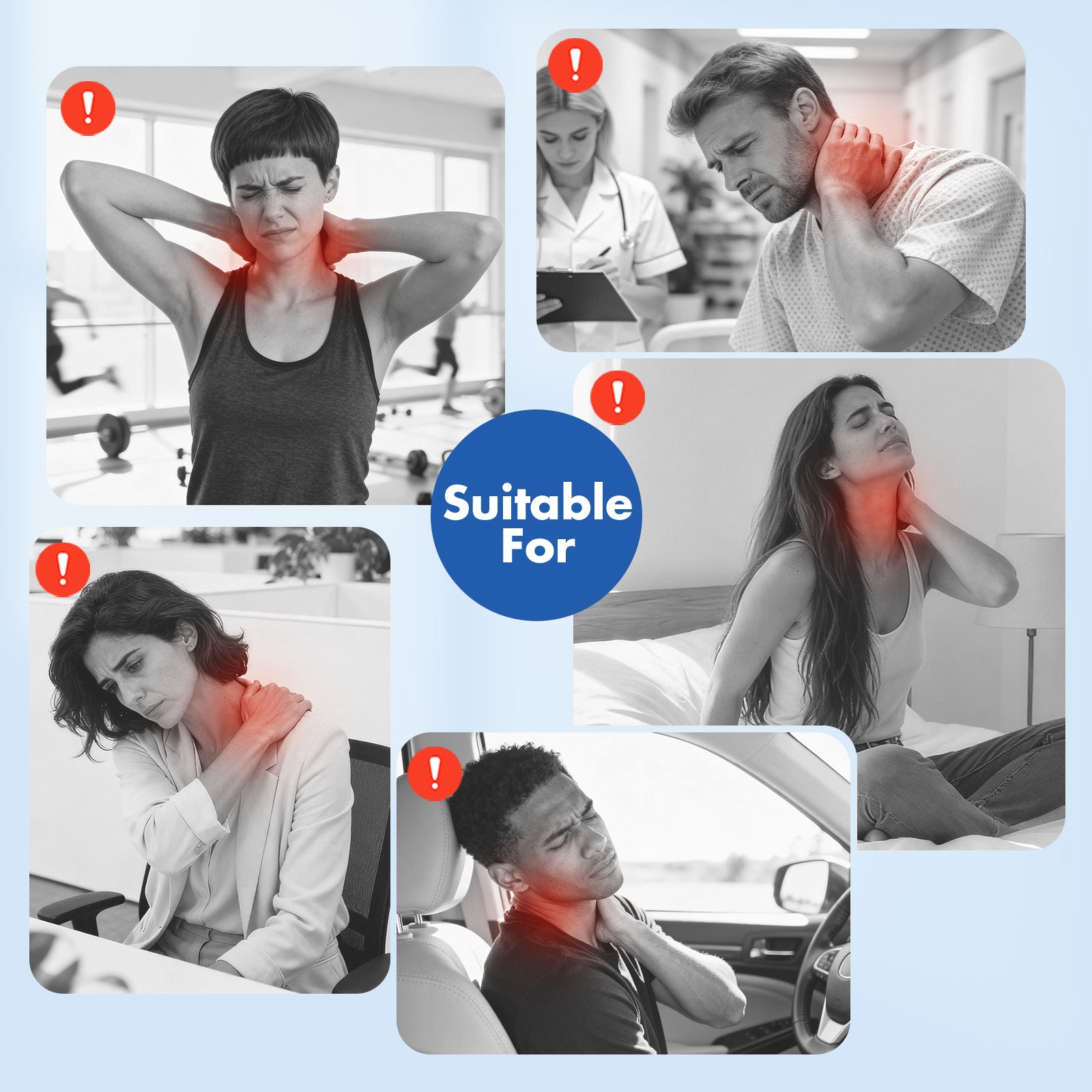 Cervical Traction Latex Pillow