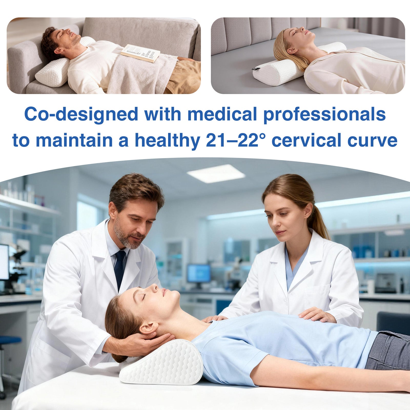 Cervical Traction Latex Pillow