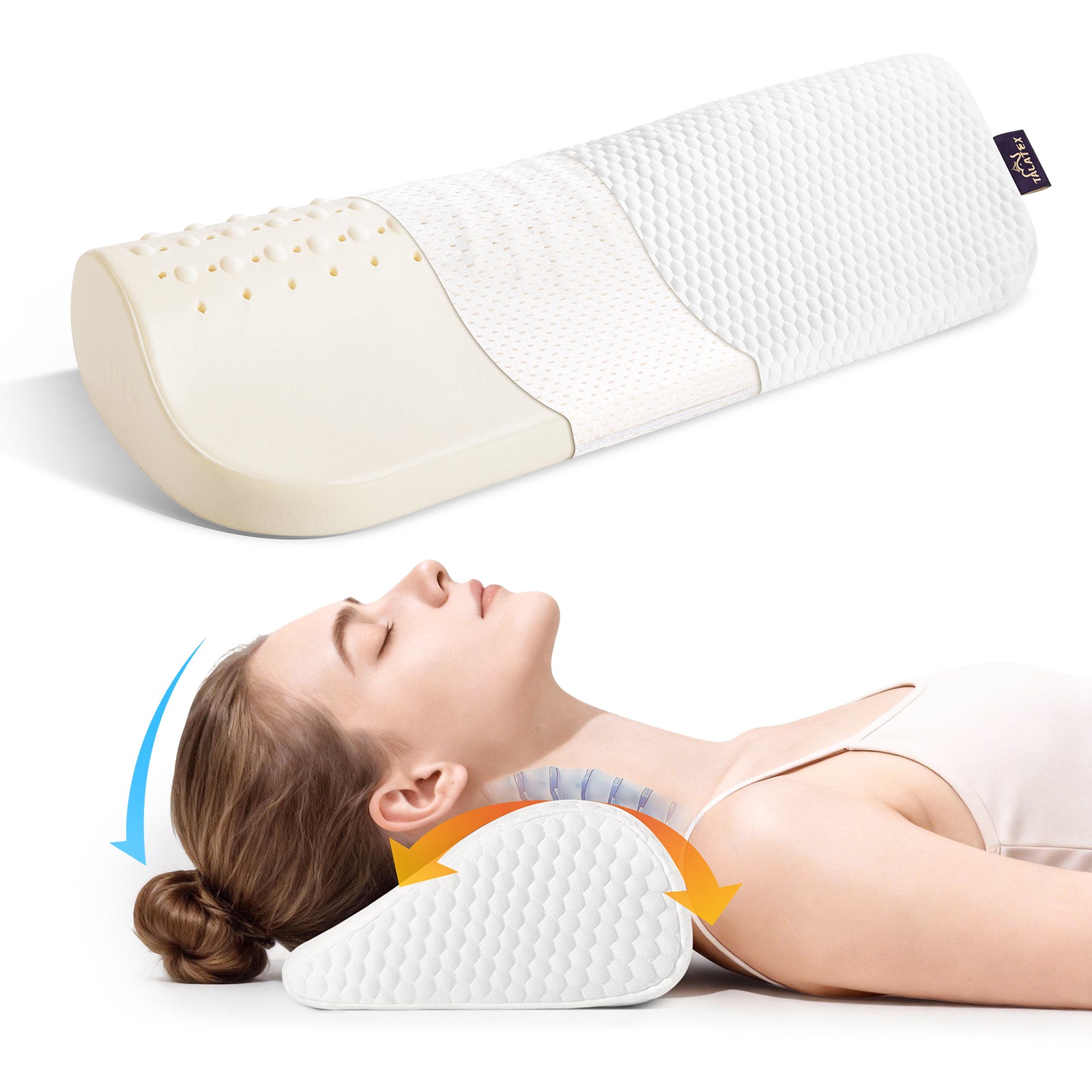 Cervical Traction Latex Pillow