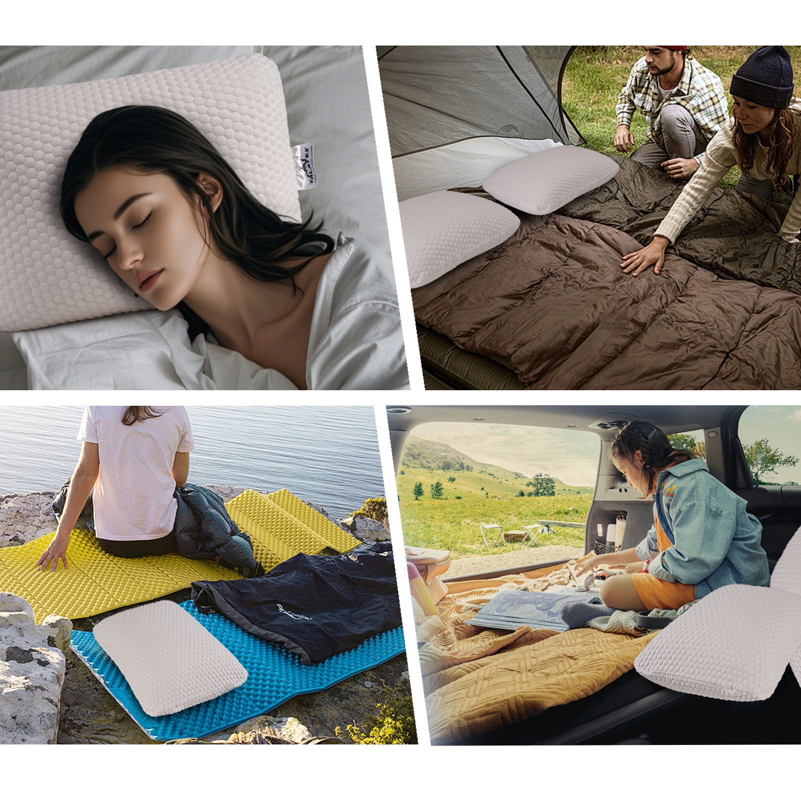 Camping Latex Pillow - Use Case Examples