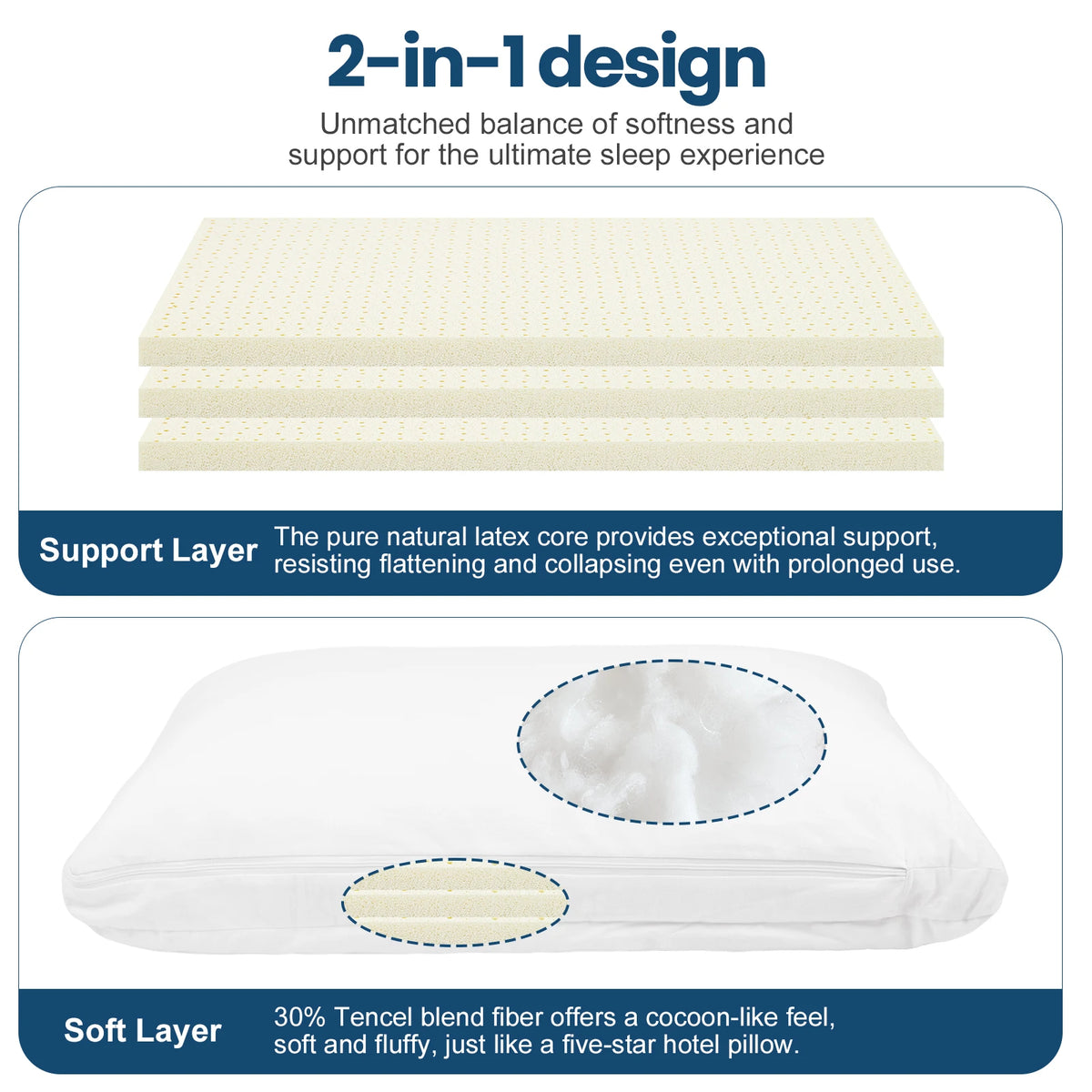 Dual-Feel Adjustable Pillow
