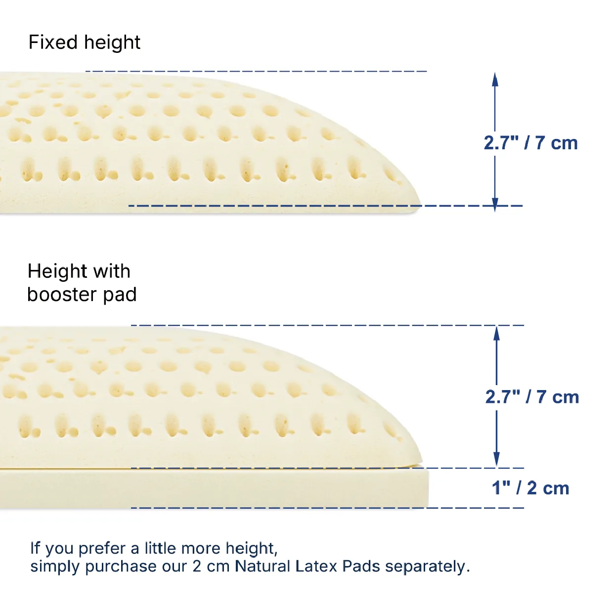 Flat Latex Pillow (Low profile)