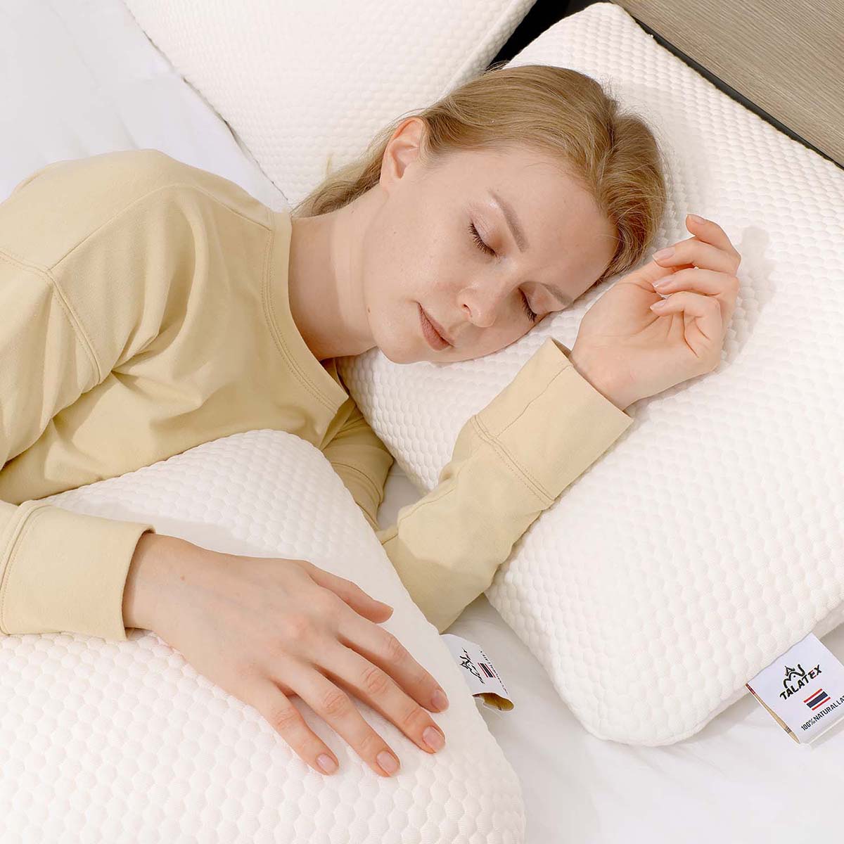 Premium Latex Pillow Pressure Relief with Improved Sleeping Form