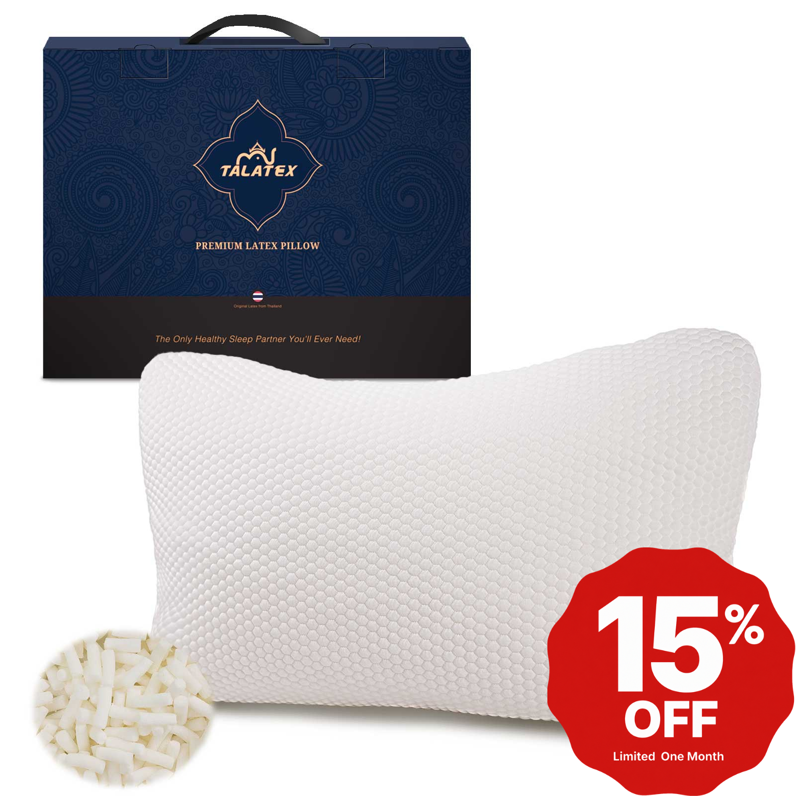 Limited Offer - Adjustable Latex Pillow - Queen