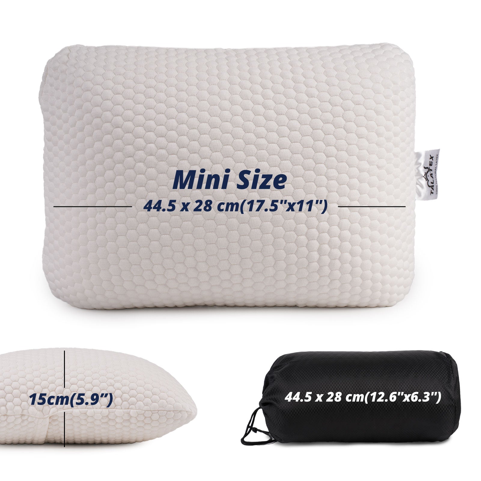 Camping Latex Pillow - size