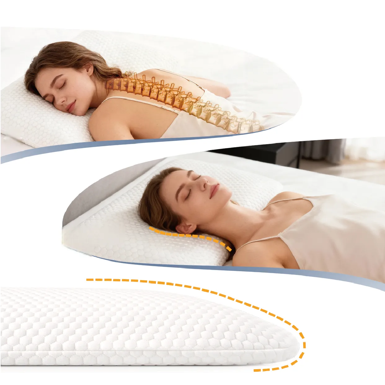 Flat Latex Pillow (Low profile）