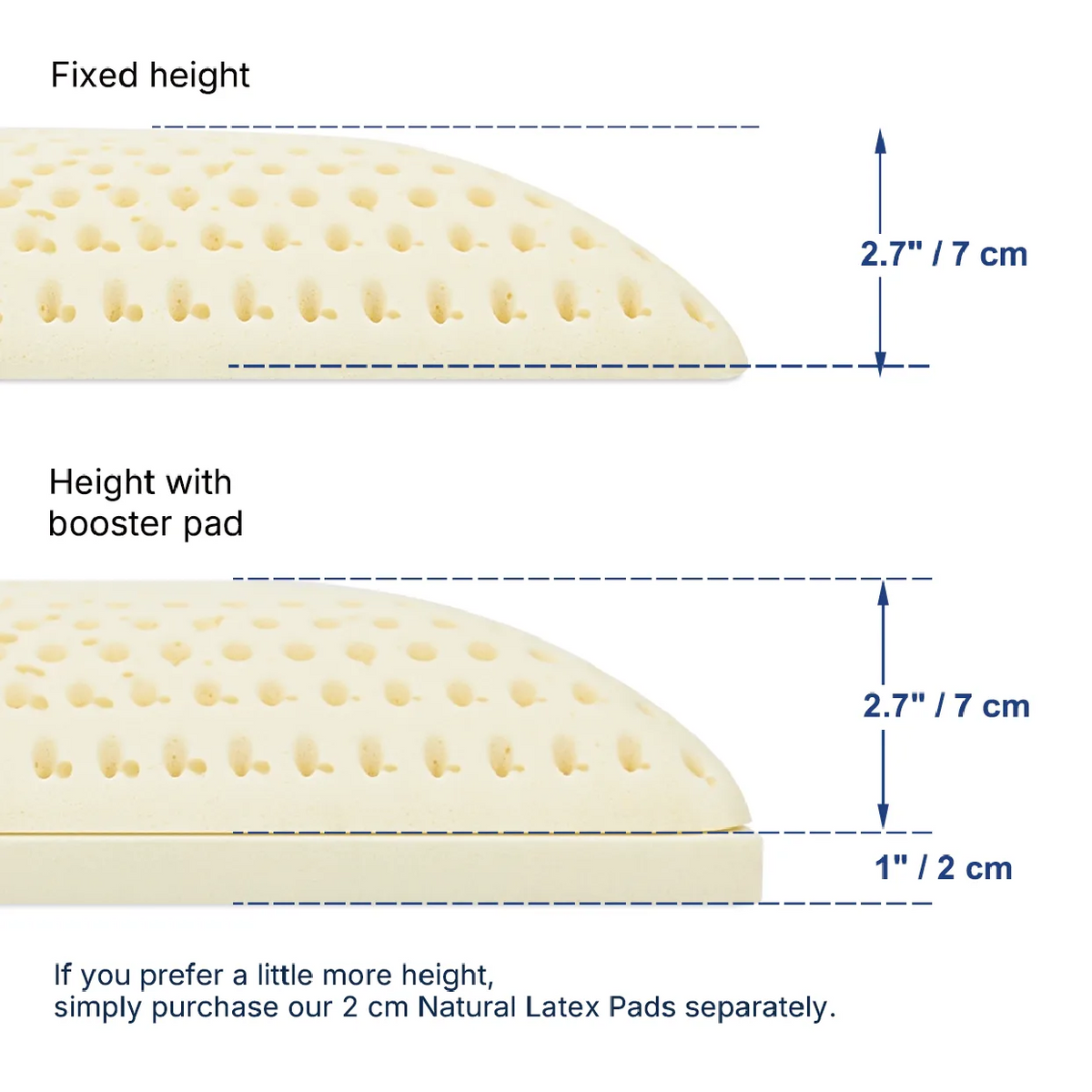 Flat Latex Pillow (Low profile）