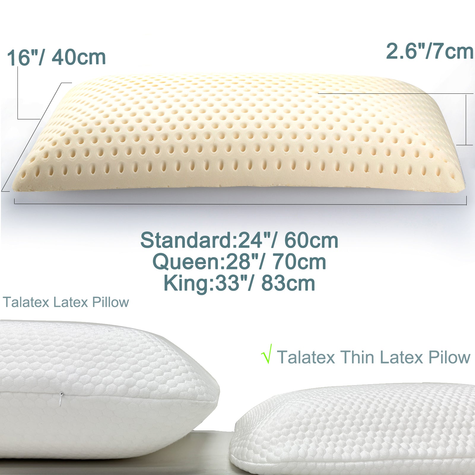 Flat Latex Pillow Product Comparison