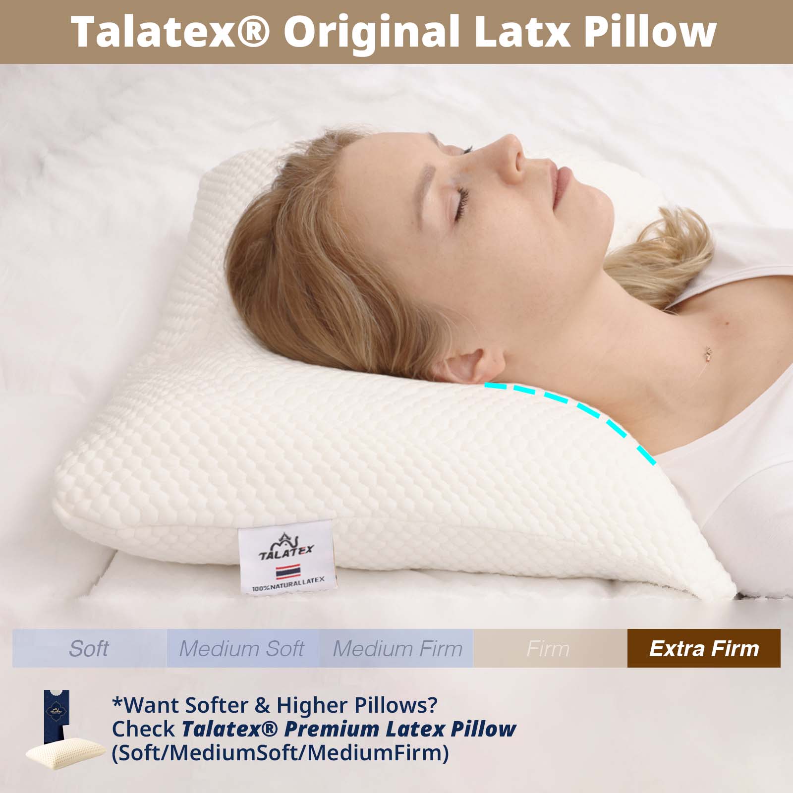 Original Latex Pillow - extrafirm