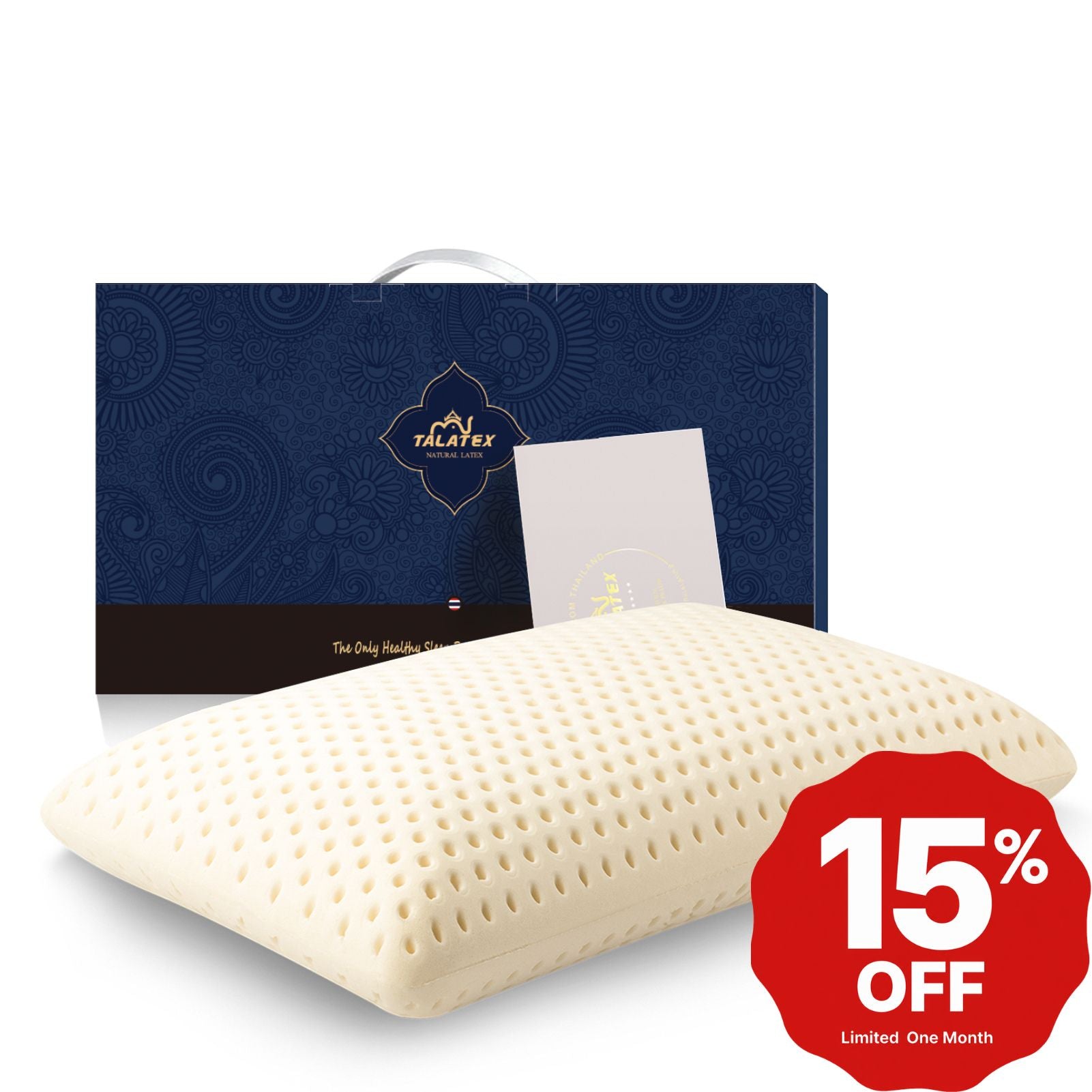 Limited Offer - Premium Latex Pillow (Talalay Process) - King Soft