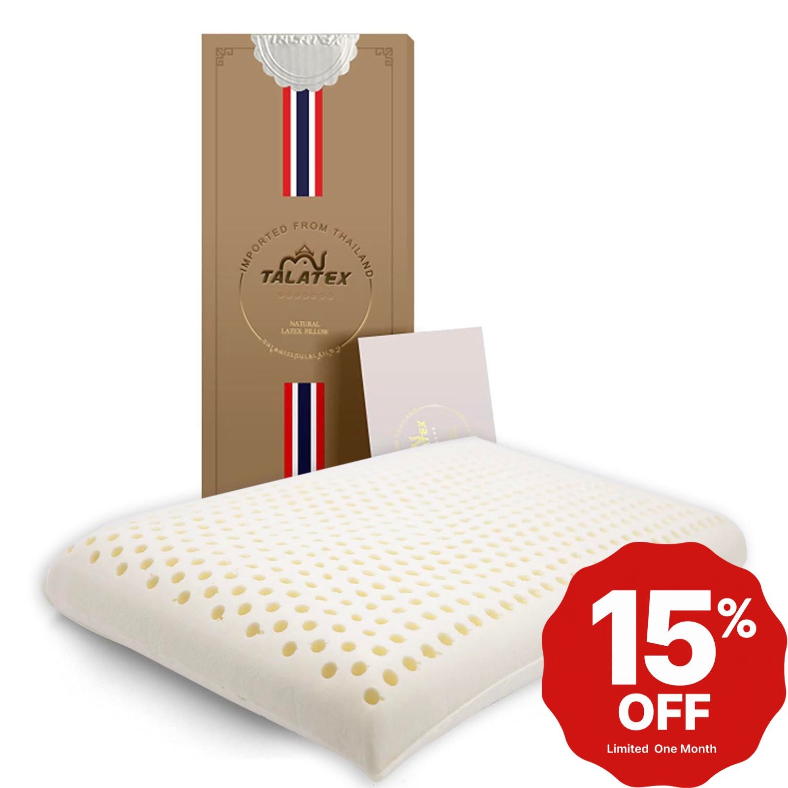 Limited Offer - Original Latex Pillow (Dunlop Process) - Queen Medium Firm